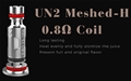 Uwell Caliburn G UN2 Meshed-H Coil 0.8Ω 4pcs 