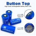 IMRE 18350 Battery 800Mah 3.7v Button Top