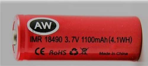 Authentic AW IMR 18490 1100mAh BT