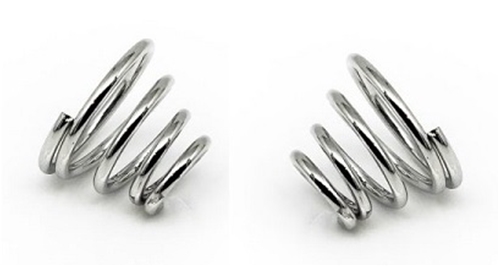 Guppy Battery Spring Silver Plated