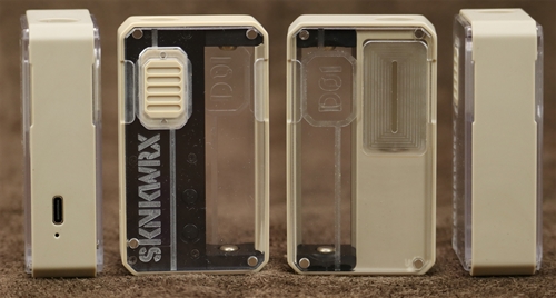 SKNKWORKX D-01 AlO Box Mod Peek Clear - Pre-owned 