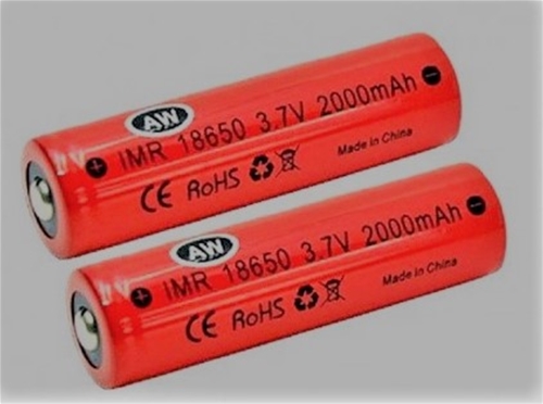 Authentic AW IMR 18650 2000mAh BT