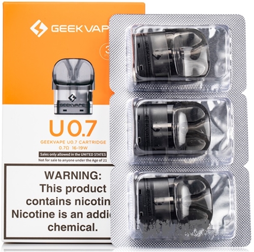 Geekvape U 0.7 Cartrige 0.7Ω 3Pcs